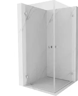 Sprchovacie kúty MEXEN/S - Lunar-B Duo sprchovací kút dvere krídlové 90 x 90, transparent, chróm 832-090L-090P-01-00