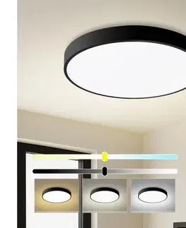 Svietidlá BRILAGI - stmievateľné LED svietidlo POOL LED, 60 W, 230 V, 3000–6000 K, priemer 60 cm, čierne + diaľkové ovládanie BRI350