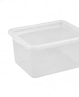 Boxy na skladovanie PLAST TEAM - Box BASIC s poklopom 52L, umelá hmota, 39,5x31,5x59,5cm