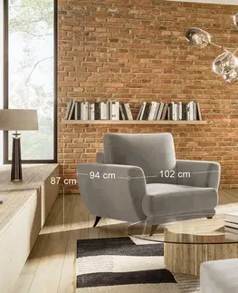 Kreslá NABBI Meri 1F kreslo béžová