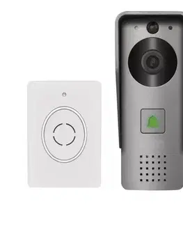 LED osvetlenie  Bezdrôtový videozvonec GoSmart 12V 3xAA IP44 Wi-Fi Tuya so senzorom pohybu H4031