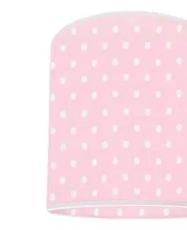 Lampy  Náhradné tienidlo k lustru DOTS pr. 15 cm ružová