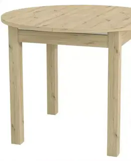 Jedálenské stoly Skladací stôl Aurora 96/126x96cm dub artisan