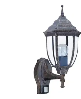 Svietidlá Rabalux 8458 - Vonkajšie svietidlo s čidlom NIZZA 1xE27/60W/230V