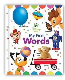 Leporelá, krabičky, puzzle knihy Disney Baby My First Words
