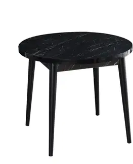 Jedálenské stoly Jedálenský stôl Stil Bendir - Black, White