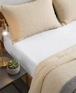 Plachty 4Home froté prestieradlo biela, 200 x 220 cm