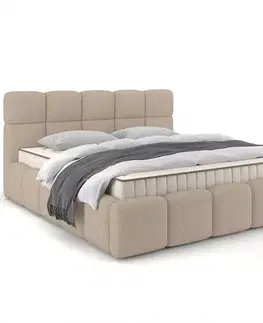 Čalúnené postele Posteľ Fluffy 140/200 Quelle 05 béžová