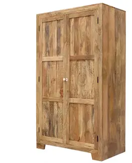 Šatníkové skrine Skriňa Manu 120x200x60 indický masív mango