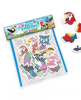 Knižky do vane Puzzle vtáčiky - Nálepky do vane