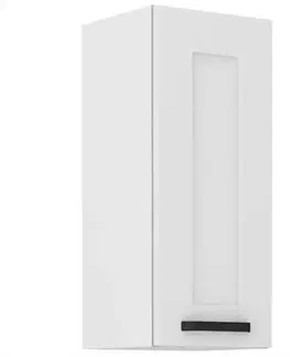 Kuchynské skrinky visiace Kuchynská skrinka LUNA biely mat/biely  30g-72 1f