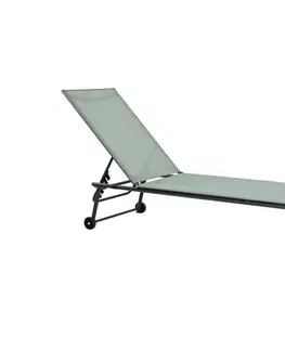 Záhradné stoličky a kreslá Koopman Polohovateľné lehátko TERA 57x185 cm zelené LE9000110