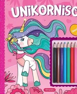Nalepovačky, vystrihovačky, skladačky Unikornisok - Varázslatos színező