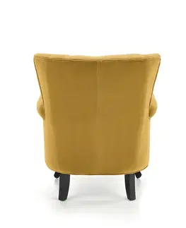 Kreslá HALMAR Titan kreslo horčicová