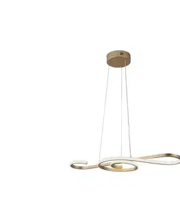 Svietidlá  LED Luster na lanku LED/18W/230V 3000K zlatá 8021