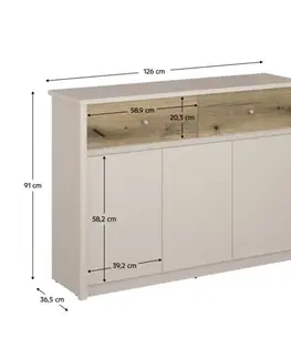 Komody Komoda KAROS 3D2S Tempo Kondela