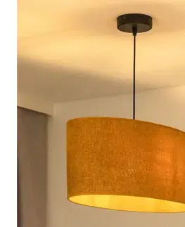 Svietidlá  - Luster na lanku OVAL 1xE27/15W/230V hnedá 603454