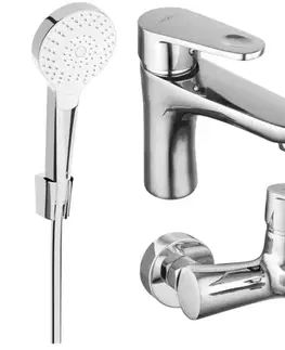Sprchy a sprchové panely MEXEN/S - Kama R05 Set umývadlové a vaňové batérie s príslušenstvom, chróm 72503R05-00