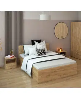 Nočné stolíky KONDELA Doli nočný stolík dub artisan