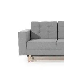 Sedacie súpravy NABBI Aveza 3F rozkladacia trojsedačka s úložným priestorom svetlosivá