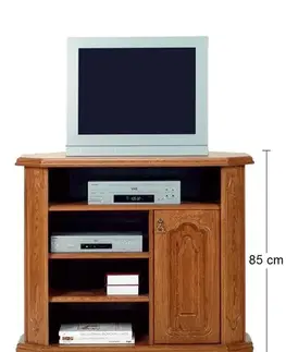 TV stolíky PYKA Kinga A rustikálny tv stolík drevo D3