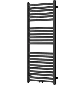 Radiátory do kúpeľne MEXEN - Zing vykurovací rebrík/radiátor 1200 x 500 mm, 513 W, čierna W128-1200-500-00-70