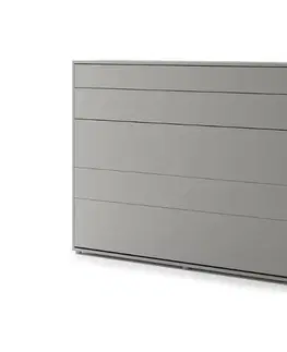 Postele Dig-net nábytok Sklápacia posteľ Lenart BED CONCEPT BC-04 sivá | 140 x 200 cm