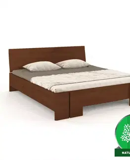 Dvojlôžkové postele Posteľ buková Skandica Vestre maxi 160X200 cm orech