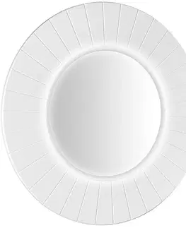 Kúpeľňové zrkadlá SAPHO - LUMIRO STRIP guľaté zrkadlo s LED osvetlením v ráme, priemer 90cm, biela mat LR950-3131S