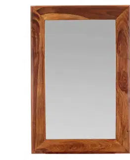 Zrkadlá Zrkadlo Tara 60x90 indický masív palisander
