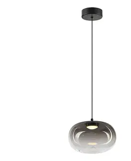 Svietidlá  LED Luster na lanku VASO LED/4W/230V pr. 18 cm čierna/dymová ML1397