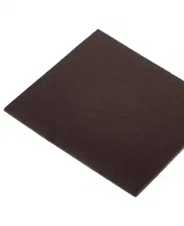 Príslušenstvo k nábytku Plstená podložka hnedá 100x100 mm