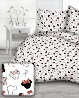 Obliečky Obliečky bavlnené detské Minie TiaHome - Detský set 130x90cm + 65x45cm