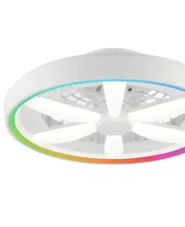 Stropné svietidlá Ventilátor SAVIR WHITE CCT+RGB 66935