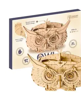 3D puzzle 3D Creative Drevené 3D puzzle Stojan na perá Sova