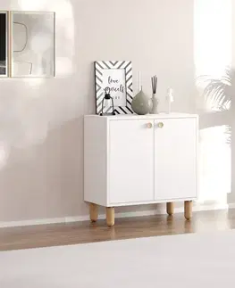 Komody Viacúčelová skrinka Lina - White