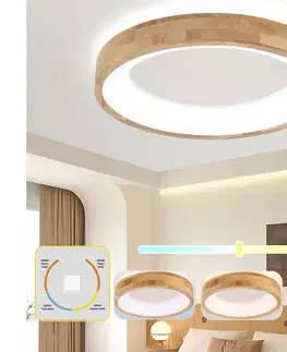 Svietidlá BRILAGI-LED Stropné svietidlo FALCON WOOD LED/40W/230V 3000/4000/6000K 60 cm drevo BRI538