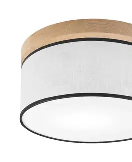 Svietidlá BRILAGI - LED Stropné svietidlo BELLADONNA 1xE27/15W/230V pr. 30 cm biela/dub 8590828609889