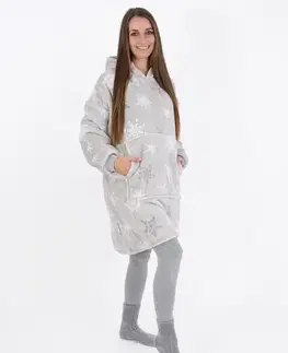 Dámske mikiny MKLozkoviny.sk Baránková mikina mikroplyš – Frozen sivé veľkosť M