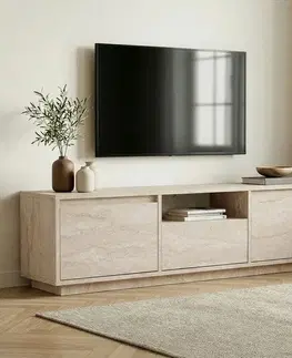 TV stolíky ANTIC TV stolík s dvierkami, traventine