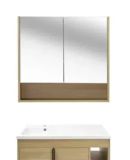 Kúpeľňový nábytok Kúpeľňová zostava s umývadlom Naturel Lucca 79x70x45 cm dub mat LUCCASET80D LUCCASET80D