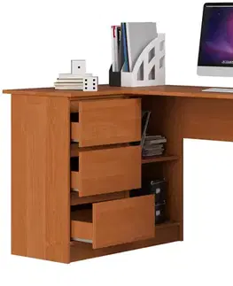 Písacie stoly Moderný písací stôl SCYL155L, jelša
