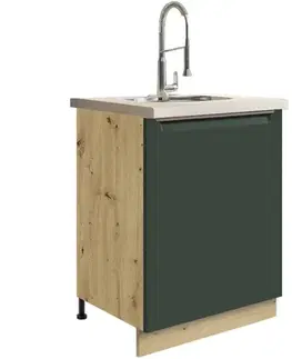 Kuchynské skrinky stojace Skrinka do kuchyne Glamour11d Green