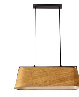 Stropná svetla Stropná lampa Milbury čierna 2x40W E27 žlté tienidlo