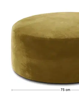 Taburetky NABBI Binero okrúhla taburetka zlatá
