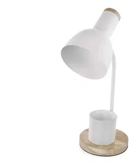Lampy  Stolná lampa POPPY 1xE27/25W/230V biela Z7640W