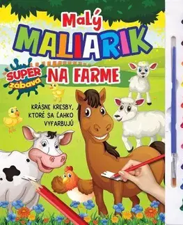 Nalepovačky, vystrihovačky, skladačky Malý maliarik Na farme