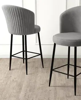 Barové stoličky Bar Stool Set (6 Pieces) Alte - Grey, Black