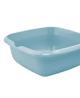 Dekorácie a bytové doplnky Štvorcová misa s výlevkou modrá 34x34x12,5 8l 680