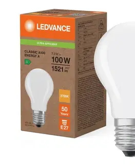 LED osvetlenie LED žiarovka CLASSIC FILAMENT A60 E27/7,2W/230V 2700K - Ledvance 4099854236730